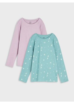 Sinsay - Koszulki 2 pack - fioletowy ze sklepu Sinsay w kategorii Bluzki dziewczęce - zdjęcie 163538730