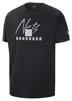 T-shirt męski Jordan NBA Max90 Brooklyn Nets Courtside Statement Edition - Czerń ze sklepu Nike poland w kategorii T-shirty męskie - zdjęcie 163547912