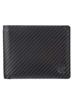 Cienki portfel męski skórzany typu SLIM (czarny, carbon) ze sklepu Koruma ID Protection w kategorii Portfele męskie - zdjęcie 163558612