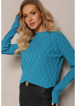 Niebieski Golf o Klasycznym Fasonie Anofra ze sklepu Renee odzież w kategorii Swetry damskie - zdjęcie 163564671