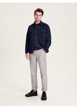 Reserved - Spodnie chino regular - jasnoszary ze sklepu Reserved w kategorii Spodnie męskie - zdjęcie 163568750