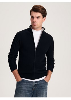 Reserved - Rozpinany sweter - czarny ze sklepu Reserved w kategorii Swetry męskie - zdjęcie 163568852