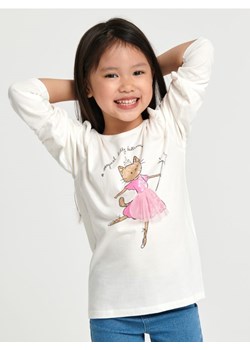 Sinsay - Koszulka z nadrukiem - kremowy ze sklepu Sinsay w kategorii Bluzki dziewczęce - zdjęcie 163569490
