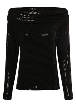 Marc Cain Collections Bluzka damska Kobiety Sztuczne włókno czarny wypukły wzór tkaniny ze sklepu vangraaf w kategorii Bluzki damskie - zdjęcie 163574314