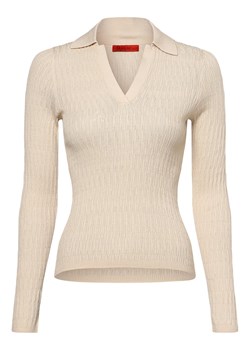 MAX&Co. Sweter damski Kobiety Bawełna piaskowy wypukły wzór tkaniny ze sklepu vangraaf w kategorii Swetry damskie - zdjęcie 163574341