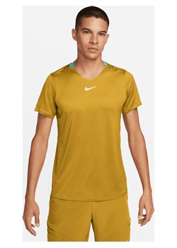 Męska koszulka do tenisa NikeCourt Dri-FIT Advantage - Brązowy ze sklepu Nike poland w kategorii T-shirty męskie - zdjęcie 163576750