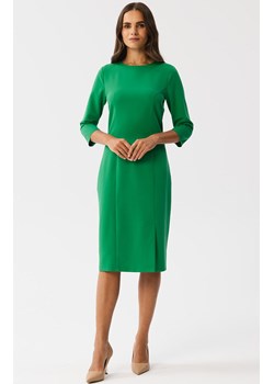 Sukienka ołówkowa z rozcięciem w soczystej zieleni S350, Kolor zielony, Rozmiar L, Stylove ze sklepu Primodo w kategorii Sukienki - zdjęcie 163579161