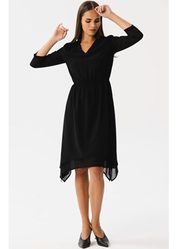 Sukienka warstwowa szyfonowa czarna S354, Kolor czarny, Rozmiar M, Stylove ze sklepu Primodo w kategorii Sukienki - zdjęcie 163579221