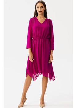 Sukienka warstwowa szyfonowa rubinowa S354, Kolor rubinowy, Rozmiar M, Stylove ze sklepu Primodo w kategorii Sukienki - zdjęcie 163579233
