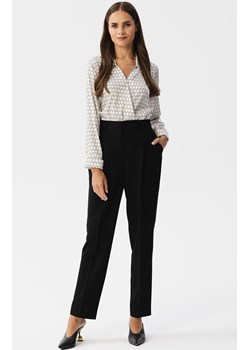 Spodnie z wysokim stanem czarne S356, Kolor czarny, Rozmiar L, Stylove ze sklepu Primodo w kategorii Spodnie damskie - zdjęcie 163579253