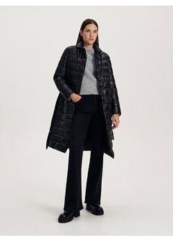 Reserved - Pikowany płaszcz - czarny ze sklepu Reserved w kategorii Płaszcze damskie - zdjęcie 163582512