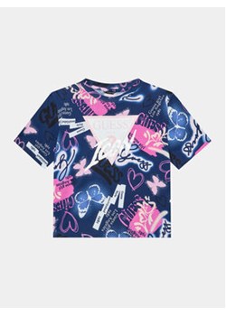 Guess T-Shirt J3BI41 J1313 Granatowy Regular Fit ze sklepu MODIVO w kategorii Bluzki dziewczęce - zdjęcie 163590293