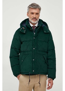 Polo Ralph Lauren kurtka sztruksowa puchowa kolor zielony zimowa ze sklepu ANSWEAR.com w kategorii Kurtki męskie - zdjęcie 163594202