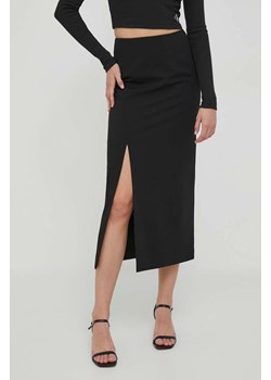 Sisley spódnica kolor czarny maxi prosta ze sklepu ANSWEAR.com w kategorii Spódnice - zdjęcie 163594542