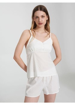 Sinsay - Piżama bawełniana - kremowy ze sklepu Sinsay w kategorii Piżamy damskie - zdjęcie 163596873