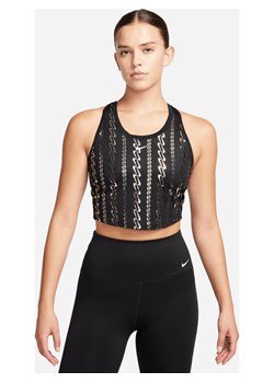 Damska krótka koszulka bez rękawów z nadrukiem Nike Dri-FIT One - Czerń ze sklepu Nike poland w kategorii Bluzki damskie - zdjęcie 163602752