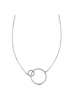 Naszyjnik srebrny z cyrkoniami - koło - Scarlet ze sklepu YES.pl w kategorii Naszyjniki - zdjęcie 163621164