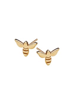 Kolczyki srebrne pozłacane - pszczoła - Queen B ze sklepu YES.pl w kategorii Kolczyki - zdjęcie 163622074