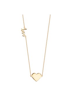 Naszyjnik srebrny pozłacany - serce - Hearts ze sklepu YES.pl w kategorii Naszyjniki - zdjęcie 163622472