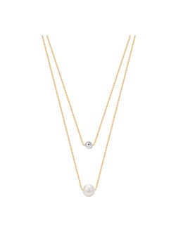 Naszyjnik srebrny pozłacany kaskadowy z perłą - Pearls ze sklepu YES.pl w kategorii Naszyjniki - zdjęcie 163622474