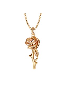 Naszyjnik srebrny pozłacany - róża - Rosarium ze sklepu YES.pl w kategorii Naszyjniki - zdjęcie 163622703