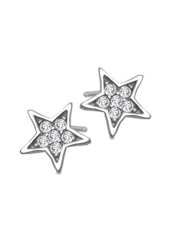 Kolczyki srebrne z cyrkoniami - gwiazdy - Night Sky ze sklepu YES.pl w kategorii Kolczyki - zdjęcie 163622932