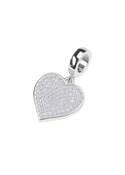 Beads srebrny z cyrkoniami - serce - Scarlet ze sklepu YES.pl w kategorii Zawieszki - zdjęcie 163623100