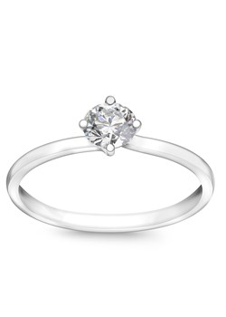 Pierścionek platynowy z diamentem - Valentine ze sklepu YES.pl w kategorii Pierścionki - zdjęcie 163623631