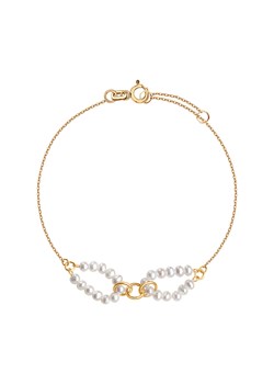 Bransoletka złota z perłami - Pearls ze sklepu YES.pl w kategorii Bransoletki - zdjęcie 163624420