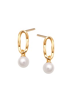 Kolczyki złote z perłami - La Prima Shine ze sklepu YES.pl w kategorii Kolczyki - zdjęcie 163625861