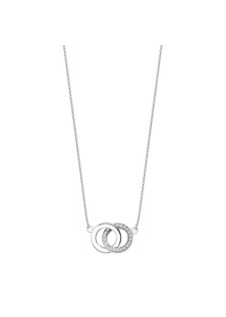 Naszyjnik srebrny z cyrkoniami - koła - Scarlet ze sklepu YES.pl w kategorii Naszyjniki - zdjęcie 163626300