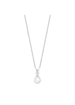 Naszyjnik srebrny z perłą i cyrkonią - Pearls of Sky ze sklepu YES.pl w kategorii Naszyjniki - zdjęcie 163626312