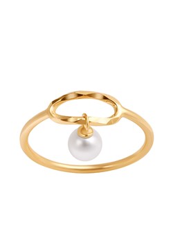 Pierścionek złoty z perłą - La Prima Shine ze sklepu YES.pl w kategorii Pierścionki - zdjęcie 163627253