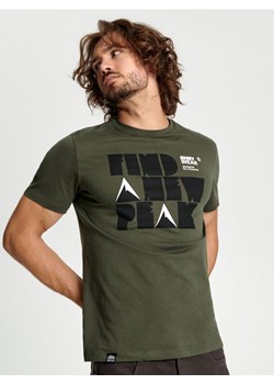 Sinsay - Koszulka z nadrukiem - zielony ze sklepu Sinsay w kategorii T-shirty męskie - zdjęcie 163632144