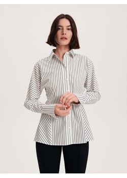 Reserved - Koszula w prążek - biały ze sklepu Reserved w kategorii Koszule damskie - zdjęcie 163637950