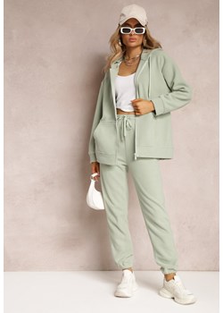 Zielony Komplet Dresowy 2-częściowy z Bluzą i Spodniami Bennila ze sklepu Renee odzież w kategorii Dresy damskie - zdjęcie 163638840