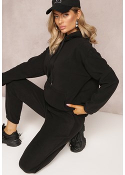 Czarny 2-częściowy Komplet Dresowy z Bluzą i Spodniami Maddeve ze sklepu Renee odzież w kategorii Dresy damskie - zdjęcie 163638860