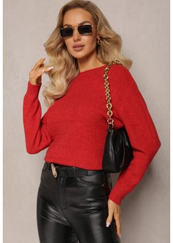 Czerwony Klasyczny Sweter z Miękkiej Dzianiny Tererise ze sklepu Renee odzież w kategorii Swetry damskie - zdjęcie 163639082