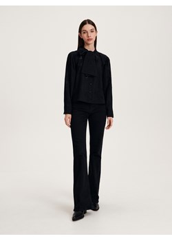 Reserved - Koszula z ozdobnym wiązaniem - czarny ze sklepu Reserved w kategorii Koszule damskie - zdjęcie 163641203