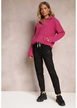Czarne Bawełniane Spodnie Dresowe Arnhilla ze sklepu Renee odzież w kategorii Spodnie damskie - zdjęcie 163646740