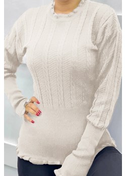 Sweter ROBILMA ECRU ze sklepu Ivet Shop w kategorii Swetry damskie - zdjęcie 163646883