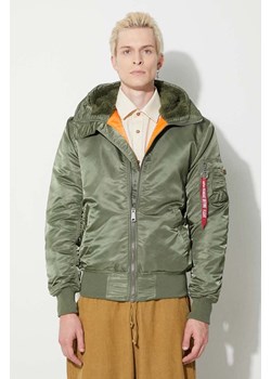 Alpha Industries kurtka MA-1 Hooded męska kolor zielony zimowa 158104.01 ze sklepu PRM w kategorii Kurtki męskie - zdjęcie 163647101