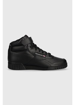 Reebok sneakersy skórzane EX-O-FIT HI kolor czarny 100000109 ze sklepu PRM w kategorii Buty sportowe męskie - zdjęcie 163647160