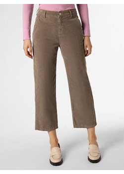 Opus Spodnie Kobiety Bawełna błotnisty jednolity ze sklepu vangraaf w kategorii Spodnie damskie - zdjęcie 163649330