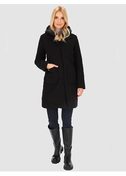 Czarna ciepła kurtka z podszyciem Perso ze sklepu Eye For Fashion w kategorii Płaszcze damskie - zdjęcie 163649973