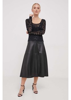 Sisley bluzka damska kolor czarny wzorzysta ze sklepu ANSWEAR.com w kategorii Bluzki damskie - zdjęcie 163652754