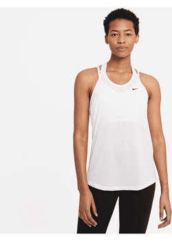 Damska koszulka treningowa bez rękawów Nike Dri-FIT - Biel ze sklepu Nike poland w kategorii Bluzki damskie - zdjęcie 163653534