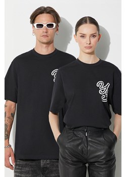 Y-3 t-shirt bawełniany kolor czarny z nadrukiem ze sklepu PRM w kategorii T-shirty męskie - zdjęcie 163653561