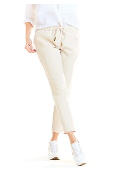 Awama Spodnie w kolorze beżowym ze sklepu Limango Polska w kategorii Spodnie damskie - zdjęcie 163668053