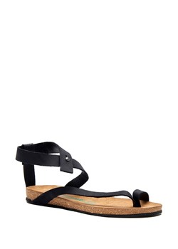Comfortfusse Skórzane sandały w kolorze czarnym ze sklepu Limango Polska w kategorii Sandały damskie - zdjęcie 163668624